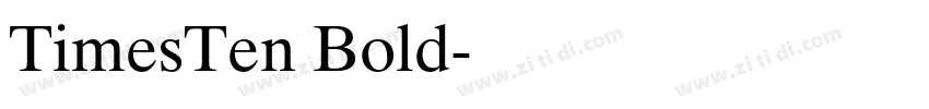 TimesTen Bold字体转换